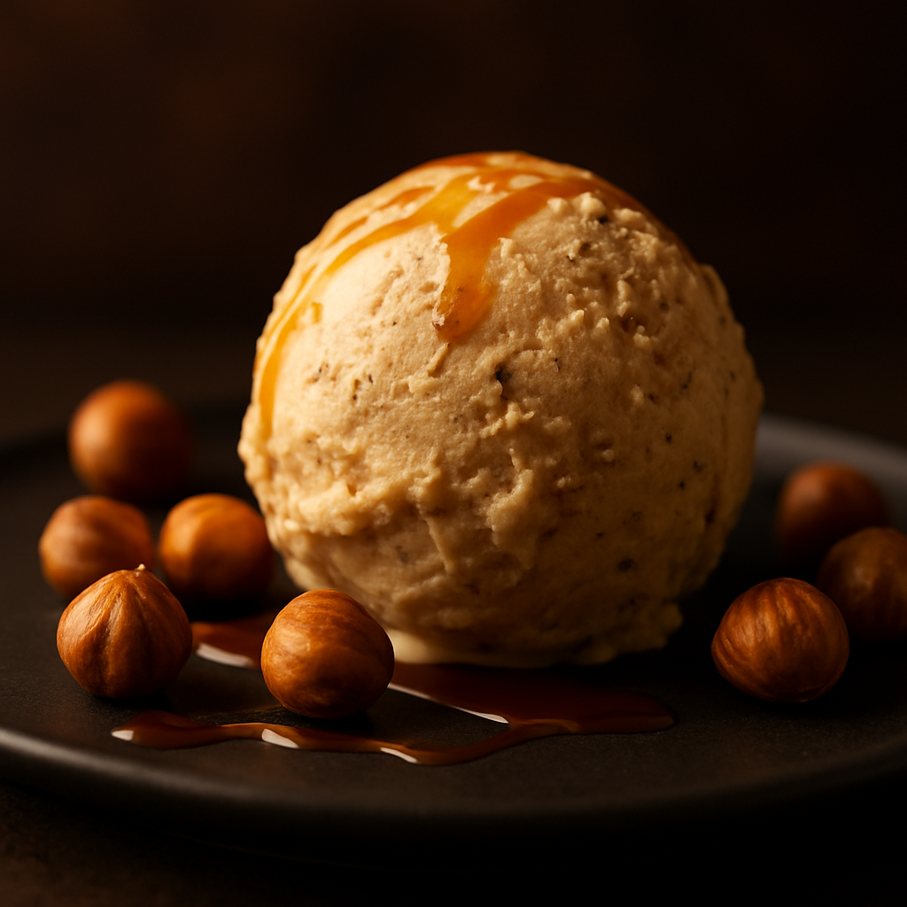 Piemont-Haselnuss Eiscreme